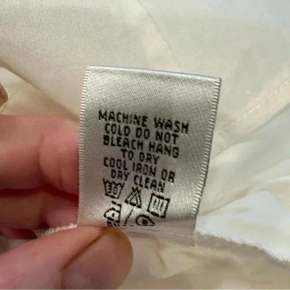 Lafayette 148 women’s button down white cotton shirt w/laced up sides size 6 - Picture 11 of 11